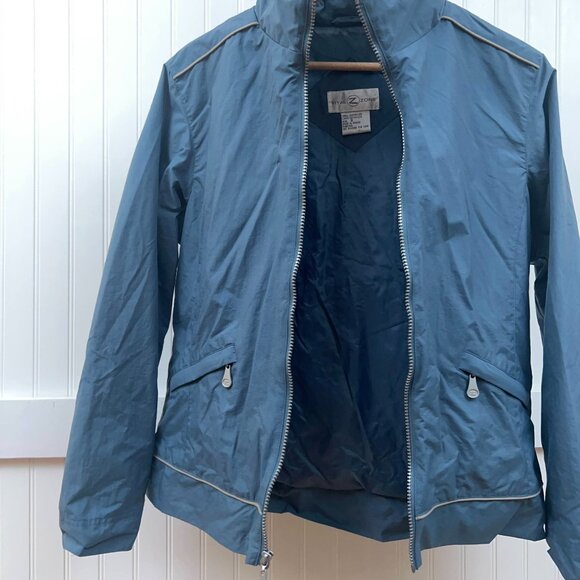 Vital Zone Blue Windbreaker Tracksuit Set Women's Athletic Jacket & Pants Small - Picture 10 of 13